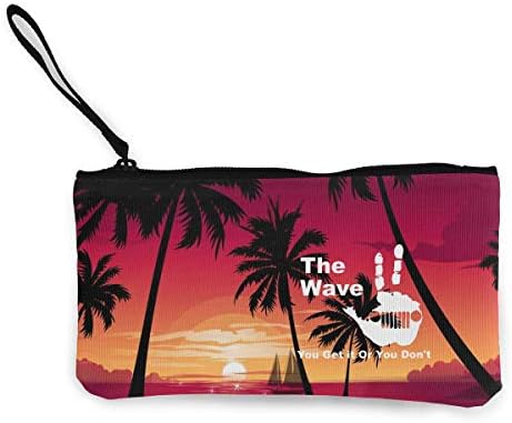 Coin Pouch The Jeep Wave You Get It Or You Don't Canvas Coin Purse Cellphone Card Bag With Handle And Zipper