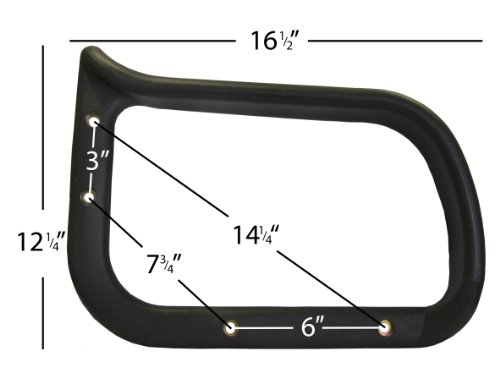 Replacement Office Chair Loop Arm - Rounded Style RIGHT SIDE S3676R