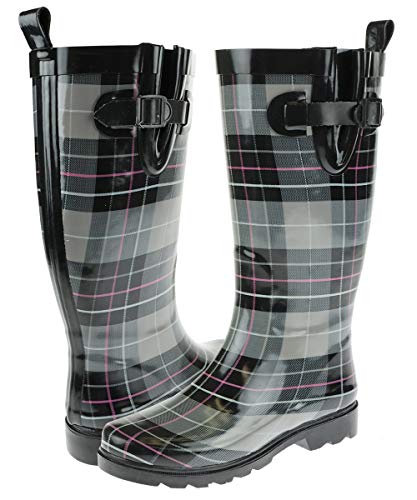 capelli plaid rain boots