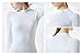 TSLA Women's Thermal Long Sleeve Tops, Mock Turtle & Crew Neck Shirts, Fleece Lined Compression Base Layer, Zero White, Medium