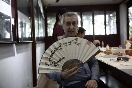 Folding Fan HONSHEN Bamboo Blank Hand Fan Chinese/Japanese with Traditional Chinese Arts (white)13inch - Thumbnail 6