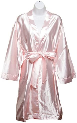 Plain Satin Robes (Regular, Light Pink)