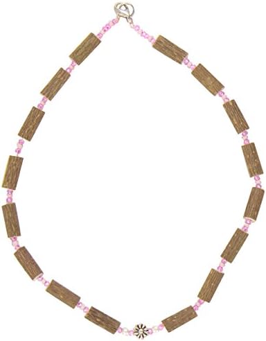 Healing Hazel Hazelwood Children Necklace Girl Pendant, Metal Flower Pendant/Clear Pink/Matte Pink