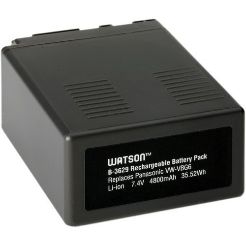 Watson VW-VBG6 Lithium-Ion Battery Pack (7.4V, 4800mAh) -Replacement for Panasonic VW-VBG6 Battery Panasonic AG-AC130 , AG-AC160 , AG-AF100 , AG-AF100A , AG-HMC70 , AG-HMC150 Watson VW-VBG6 Lithium-Ion Battery Pack (7.4V, 4800mAh) -Replacement for Panasonic VW-VBG6 Battery Panasonic AG-AC130 , AG-AC160 , AG-AF100 , AG-AF100A , AG-HMC70 , AG-HMC150