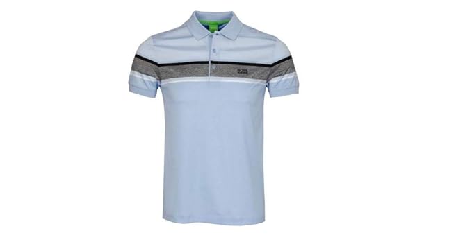 light blue hugo boss polo shirt