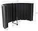 VIVO Black Universal Mini Portable Vocal Recording Booth Audio Isolation Noise Foam Sound Folding Panel Shield (VB-01)