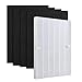 IN VACUUM Hepa Filter Replacement Filter A with 4 Carbon for Winix 115115 Size 21 for Winix Plasmawave Filter Air Purifier C535 5300 6300 5300-2 6300-2 P300
