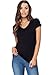Boody Body EcoWear Womens VNeck TShirt Soft Short Sleeve V Neck Tee Medium Black