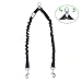 2 Dog Leash, 360° Swivel No Tangle Double Dog Walking & Training Leash, Comfortable Shock Absorbing Reflective Bungee Lead Walk 2 Dogs with Ease
