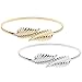 Waist Belt, ISWEES 2 Pieces Metal Leaves Waistband Elastic Stretch Waist Strap Cummerbund - Golden and Silver