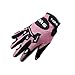 TMS Youth Kids White Pink Butterfly Dirt Bike ATV Motocross Off-road Helmet DOT with Goggles and Gloves (Medium)