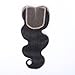 Beata Hair Brazilian Lace Closure Body Wave 10inch Middle Part Human Hair Closure Bleached Knots with Baby Hair