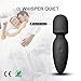 Mini Wand Massager,Fovel Wireless Cordless Portable Small Size Handheld Powerful Massage for Back Neck Shoulder Silent Waterproof USB Chargeable,Black ...