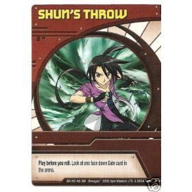 Bakugan Special Ability Card Shun's Throw Oman Ubuy
