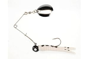 Berkley Johnson Beetle Spin Nickel Blade Fishing Lure, Red Sparkle/White, 1.5 inches