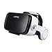 LUPHIE VR Headset, 3D Virtual Reality Glasses with Stereo Headphones and Adjustable Strap for iPhone & Android Smartphones within 4.7-6.2 inches
