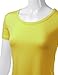 Doublju Womens High-Low Hemline Straight Fitted Style T-shirts