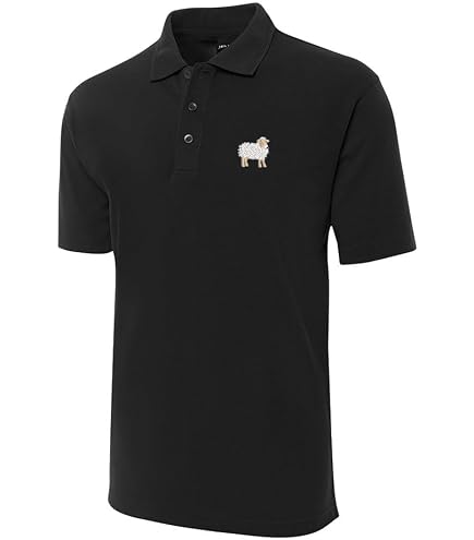 Amazon.com: Mens Polo Shirts Goat Animal Embroidered Shrot Sleeve