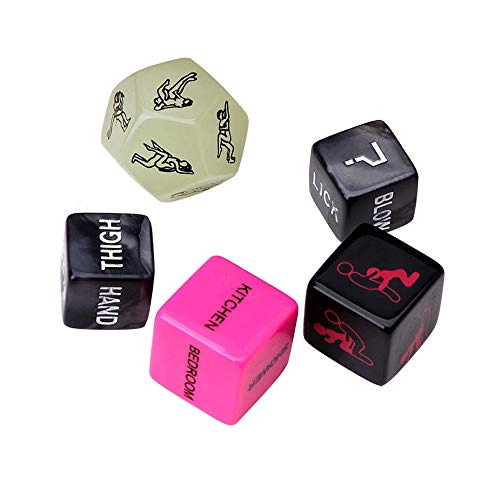 Funny and Romantic Role Playing Dice Game Set of 6,Novelty Gift for Honeymoon bacherette Party,Him and Her, Bridal Shower, Groom Roast,Newlyweds, Wedding, Anniversary, Marriage New 2019 - Thumbnail 4