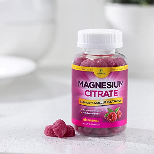 Magnesium Gummies, High Absorption 100mg Natural Relaxation Support