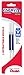 Pentel Refill Ink for EnerGel and Lancelot Gel Pen, 0.7mm Metal Tip, Blue Ink, 2 per Pack (LR7BP2C)