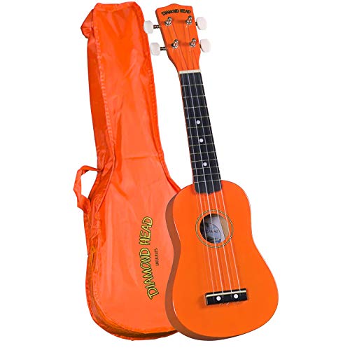 Diamond Head DU-103 Rainbow Soprano Ukulele - Orange