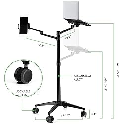 viozon Tablet and Laptop Floor Stand, 2-in-1