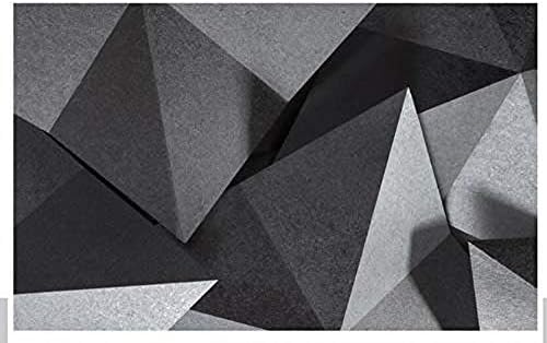 Bathroom self Adhesive Bedroom 3D Non-Woven Fabric Kids Abstract Geometric Mural Black Background Wallpaper Wall Paper Canvas Wall Art Painting Contact Paper