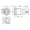 GBSELL-12V-16mm-LED-Power-Push-Button-Switch-Silver-Aluminum-Metal-Latching-Type