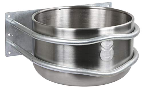 Kerbl 32490 Stainless Steel Feeding Trough with Drain/Approx 18 L