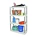 Plano® 907003 Plastic Utility Solid Shelving Unit, 4 Shelf