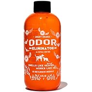 Angry Orange Pet Odor Eliminator | Dog and Cat Odor Remover | Makes 1 Gallon of Urine Remover Spray | Offsets Pet Stains for Cleaner Floors & Carpets | 8 Oz. Bottle of Stain Odor Eraser Concentrate