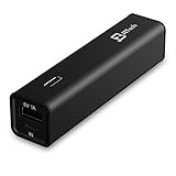 JETech 0750 3000mAh Ultra-Compact Portable External Power Bank - Black