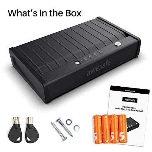awesafe Upgraded Size Gun Safe with Fingerprint Biometric, Keypad