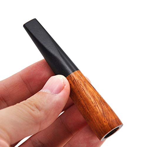 Coherny Wooden Cigarette Holder Short Smoke Mouthpiece Reusable for Men and Women Friends - Thumbnail 2