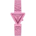 GUESS Pink Triangle Silicone Analog Watch