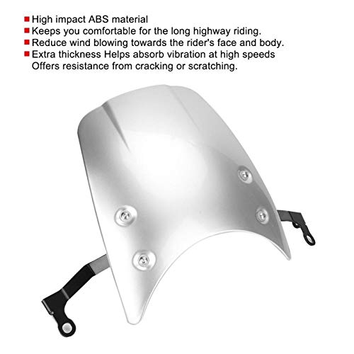 Voorruit Vuilafstotend Slijtvaste winddeflector Koplampen Kuip voor comfortabel rijden om schoon te houden(Silver) - Afbeelding 8