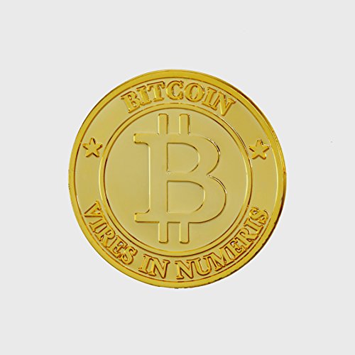 Bitcoin for Party or Poker (50 Bitcoin Plastic Gold Coins) Bitcoin Casino Chips | Commemorative Novelty Collectors Item| Funny Gift or Meaningful Souvenir for Blockchain & BTC