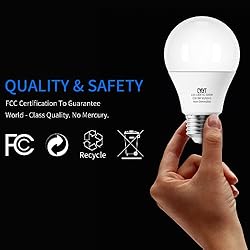 CYLYT A19 LED Light Bulb 60W Equivalent, Daylight
