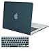 MOSISO Plastic Hard Shell Case & Keyboard Cover Compatible MacBook Air 11 inch (Models: A1370 & A1465), Deep Teal