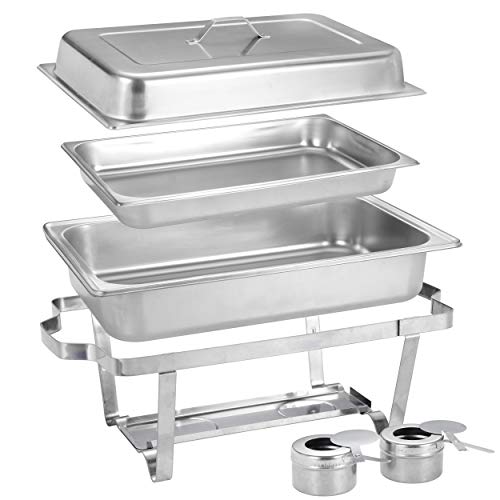 image for Nova Microdermabrasion Stainless Steel Chafing Dish Full Size Chafer D