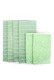 Angelgear Bamboo Microfiber Kitchen Dish Towels, Super Absorbent, Anti-Bacterial, Large 24