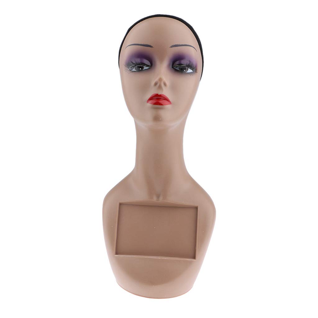 arythe Female Manikin Mannequin Head Model Wearing Makeup Display Stand