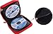 New 32 Disc CD DVD Portable Wallet Storage Organizer Holder Case Bag Album Box - Red