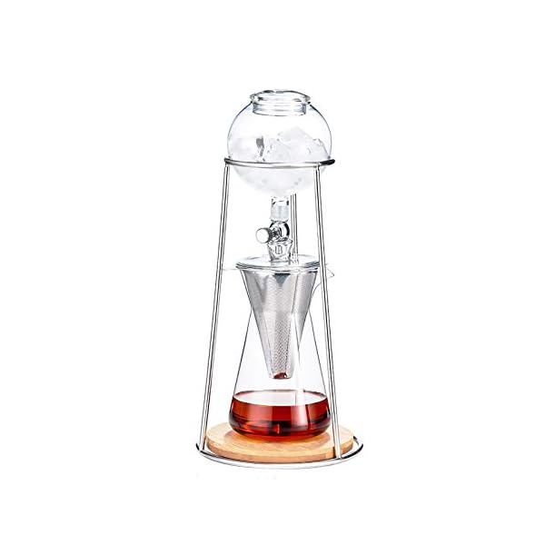 BaoYPP Ice Drip Kaffeemaschine EIS Tropfkaffee-Kaffeemaschine Haushalts-Tropf-Typ Kaltbrauer Kaffeemaschine Eisbrau…
