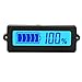DROK Battery Meter, Blue Back-Light LCD Battery Capacity Monitor DC 8-63V Digital Battery Tester Automotive, Lithium ion Battery Electric Quantity Detector 12V 24V 36V 48V Lead Acid Battery Status primary