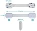 BB Baby Best ; Child Proof Latches, Safety Locks to Cabinets, Drawers, Toilet Seat and Appliances; Tools Not Required; Adjustable Length Strap; With Extra 3M Adhesive for Second Use, (6-Pack, White)