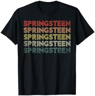 Amazon.com: Bruce Springsteen Tour 84-85 T-Shirt, Multicoloured