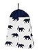 Navy Blue, Gold, and White Patchwork Big Bear Boy Baby Crib Bedding Set by Sweet Jojo Designs - 4 Pieces