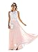 Doreen Womens Vintage Chiffon Formal Prom Party Evening Gown Wedding Bridesmaid Dress